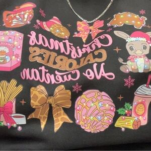 Festive Black woman sweaters with Colorful Graphics